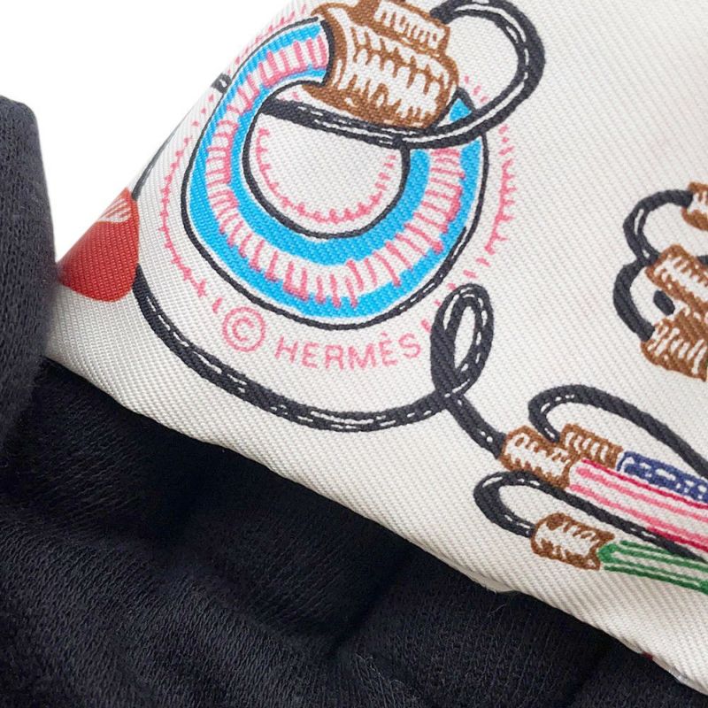 エルメス スカーフ ツイリー シュヴァロスコープ ネオン ポワンティエ 刺繍 シルク HERMES 2023春夏