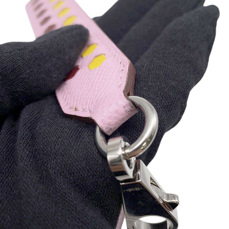 エルメス バンドリエール トレサージュ ドゥ キュイール エグザゴン モーヴシルベストル/ジョーヌナプル/ルージュアッシュ エプソン C刻印