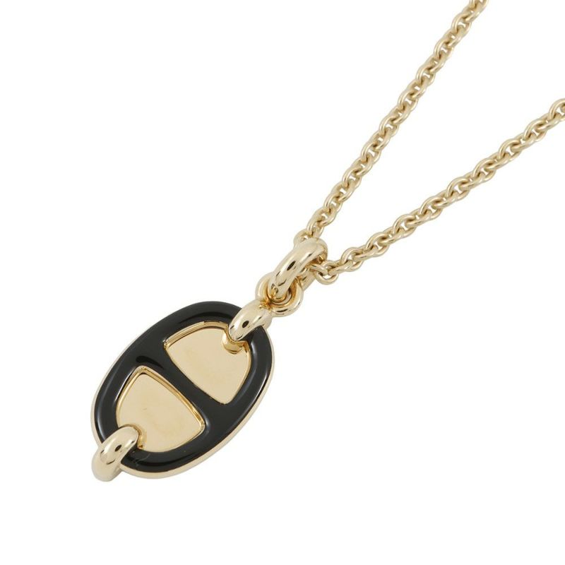 エルメス ネックレス ペンダント ミニ・マイヨン PM HERMES アクセサリー 黒