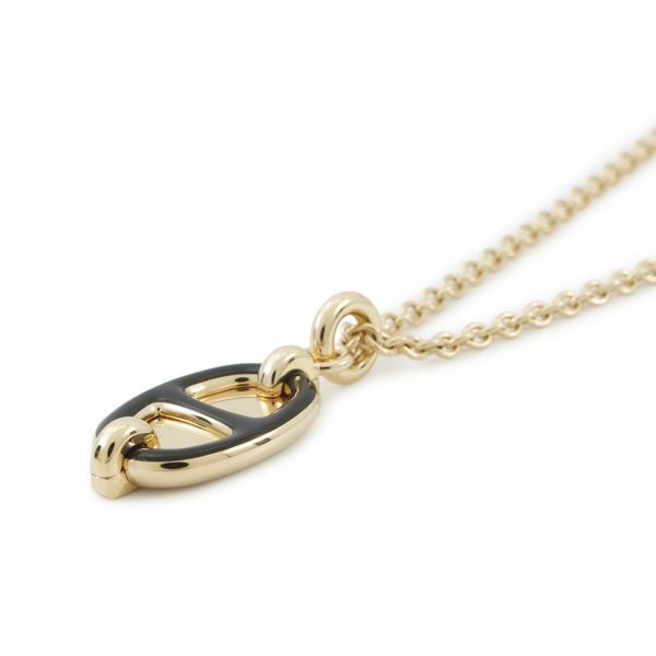 エルメス ネックレス ペンダント ミニ・マイヨン PM HERMES アクセサリー 黒