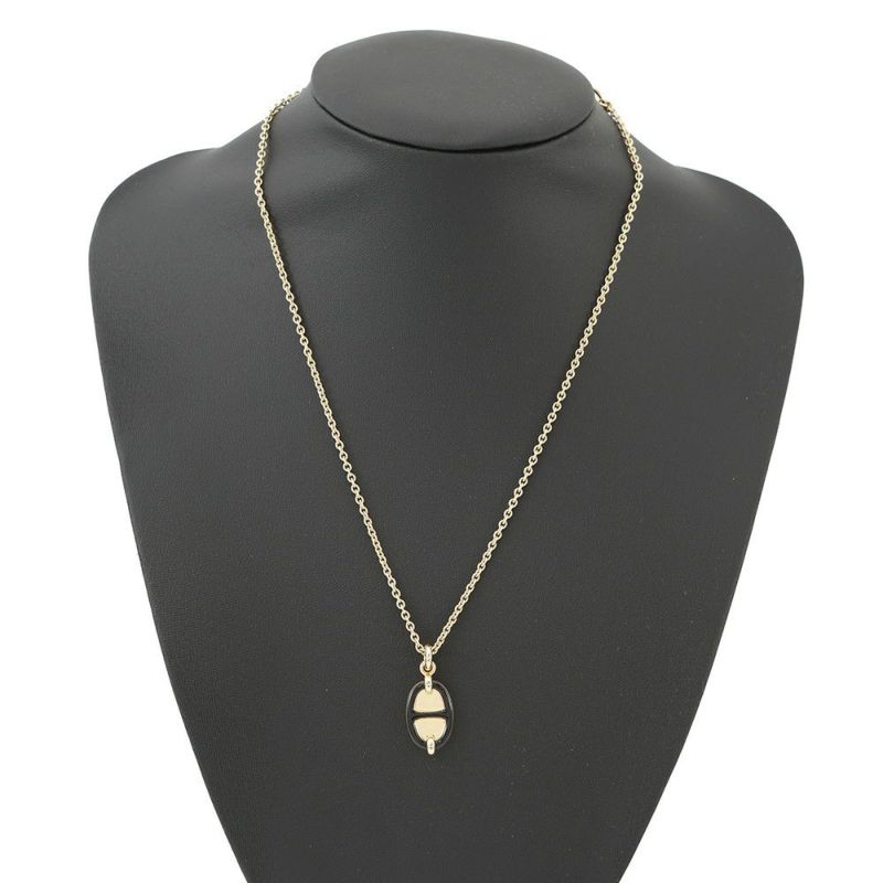 エルメス ネックレス ペンダント ミニ・マイヨン PM HERMES アクセサリー 黒