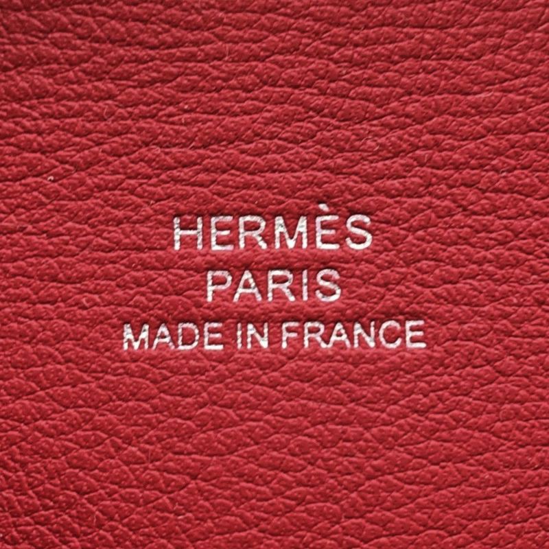 エルメス カードケース カルヴィ ルージュピマン ボックスカーフ B刻印 HERMES 名刺入れ