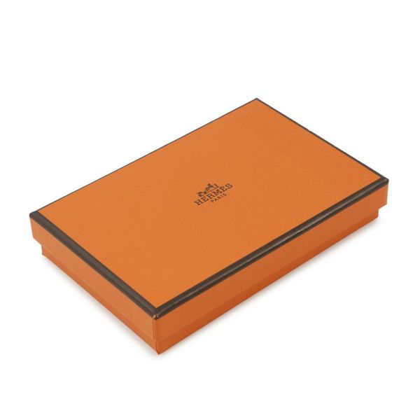 エルメス カードケース カルヴィ ルージュピマン ボックスカーフ B刻印 HERMES 名刺入れ