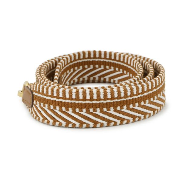 エルメス ショルダーストラップ バンドリエール サングル カヴァル ゴールド/エクリュ/ゴールド金具 C刻印