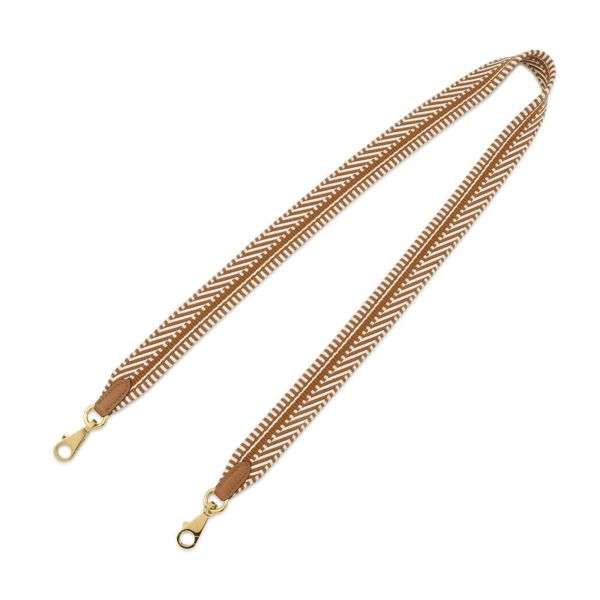 エルメス ショルダーストラップ バンドリエール サングル カヴァル ゴールド/エクリュ/ゴールド金具 C刻印