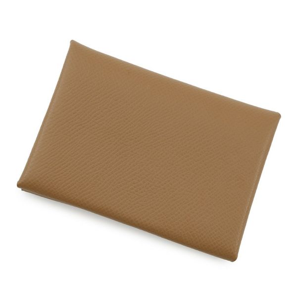 エルメス コインケース カルヴィ デュオ ヴェルソ ゴールド/ヴェールフィズ/シルバー金具 エプソン U刻印