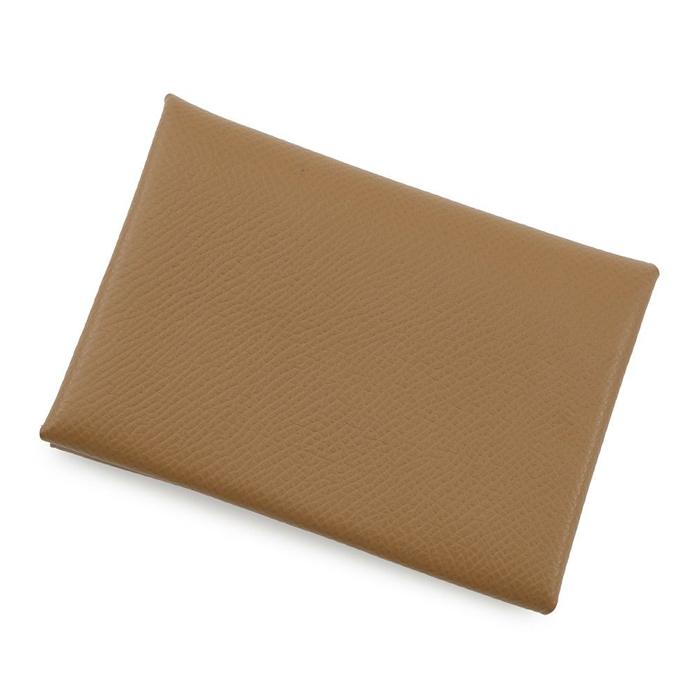 エルメス コインケース カルヴィ デュオ ヴェルソ ゴールド/ヴェールフィズ/シルバー金具 エプソン U刻印
