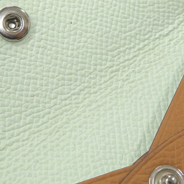 エルメス コインケース カルヴィ デュオ ヴェルソ ゴールド/ヴェールフィズ/シルバー金具 エプソン U刻印