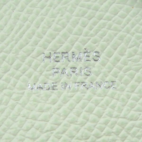 エルメス コインケース カルヴィ デュオ ヴェルソ ゴールド/ヴェールフィズ/シルバー金具 エプソン U刻印