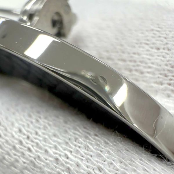 エルメス ブローチ シェーヌダンクル ブラック/シルバー金具 エプソン HERMES アクセサリー 黒