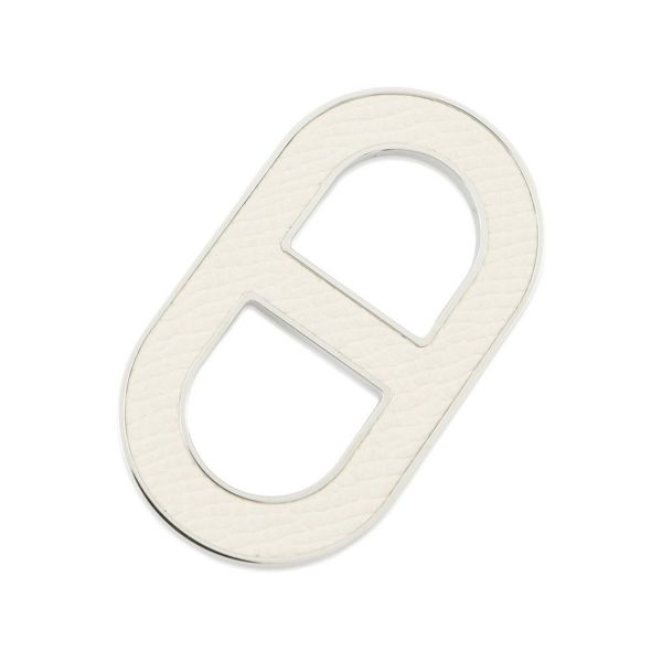 エルメス ブローチ シェーヌダンクル クレ/シルバー金具 エプソン HERMES アクセサリー
