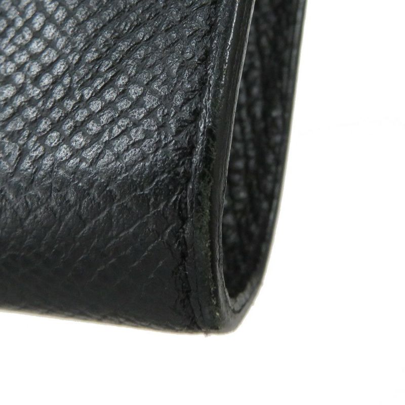 エルメス 長財布 ケリーウォレット ロング ブラック/シルバー金具 エプソン C刻印 HERMES 黒