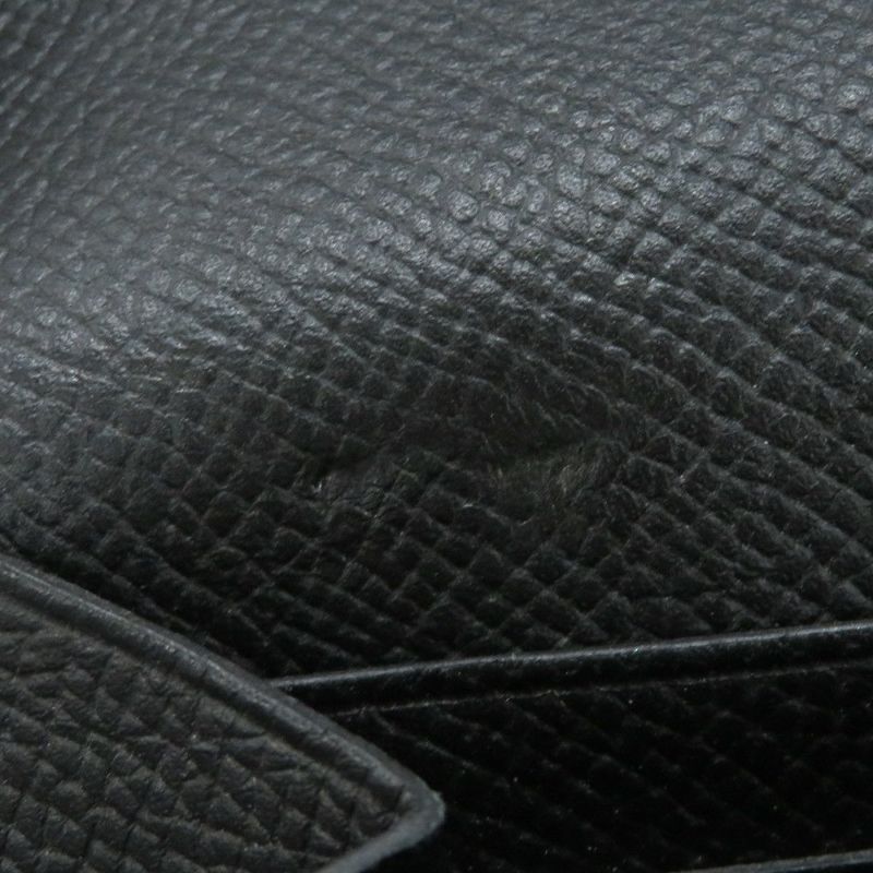 エルメス 長財布 ケリーウォレット ロング ブラック/シルバー金具 エプソン C刻印 HERMES 黒