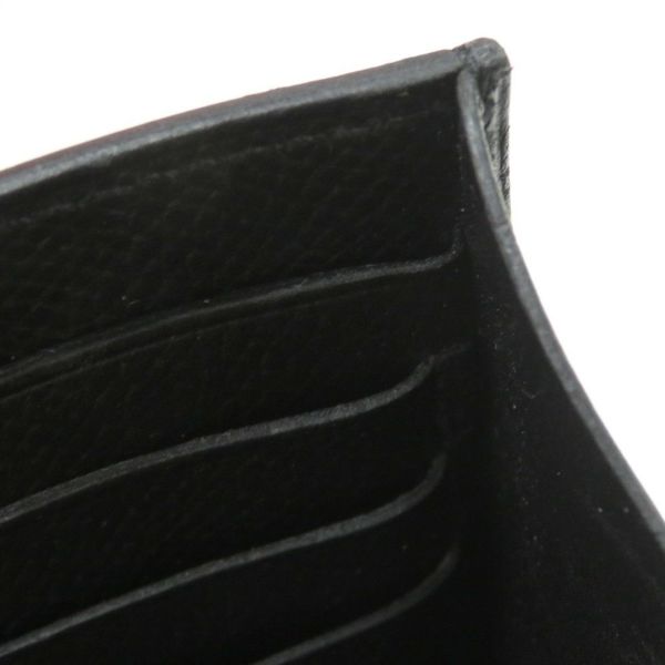 エルメス 長財布 ケリーウォレット ロング ブラック/シルバー金具 エプソン C刻印 HERMES 黒