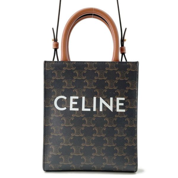 セリーヌ ハンドバッグ トリオンフ ミニ バーティカル カバ 194372 CELINE 2way