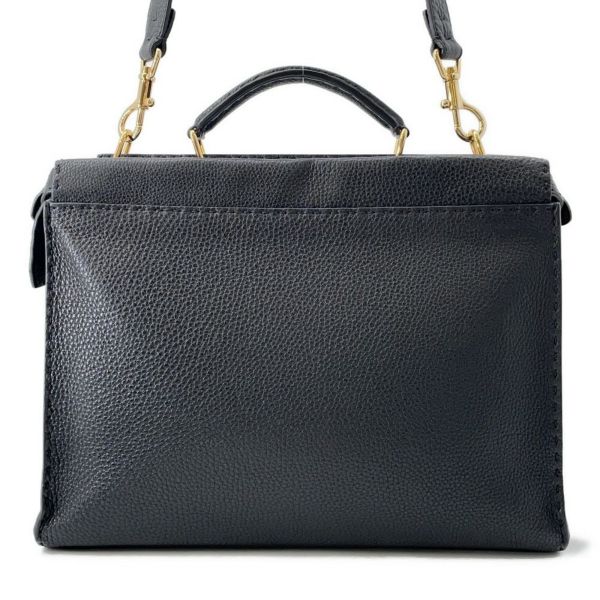 フェンディ ハンドバッグ ピーカブー セレリア フィット バグズアイ モンスター 7VA406 FENDI 2way 黒 ビジネスバッグ