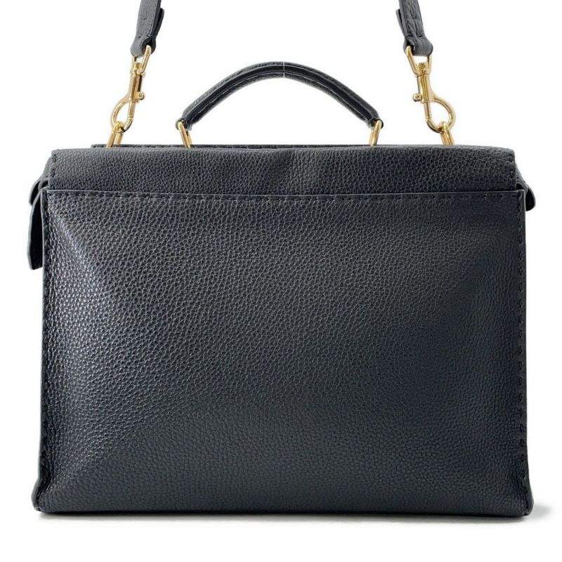 フェンディ ハンドバッグ ピーカブー セレリア フィット バグズアイ モンスター 7VA406 FENDI 2way 黒 ビジネスバッグ