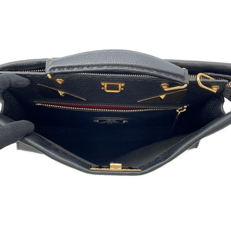 フェンディ ハンドバッグ ピーカブー セレリア フィット バグズアイ モンスター 7VA406 FENDI 2way 黒 ビジネスバッグ