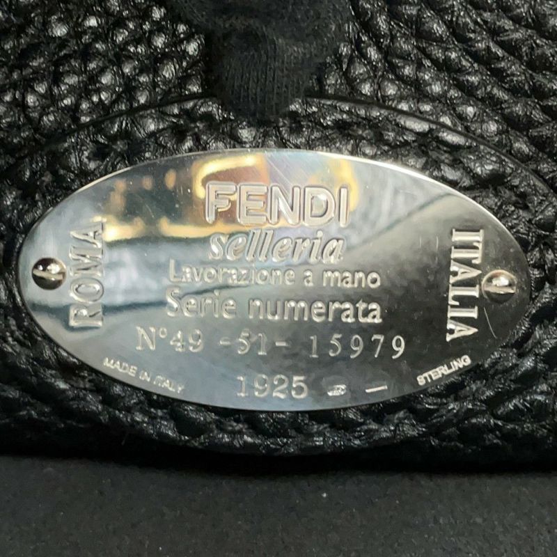 フェンディ ハンドバッグ ピーカブー セレリア フィット バグズアイ モンスター 7VA406 FENDI 2way 黒 ビジネスバッグ