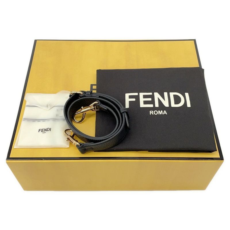 フェンディ ハンドバッグ ピーカブー セレリア フィット バグズアイ モンスター 7VA406 FENDI 2way 黒 ビジネスバッグ