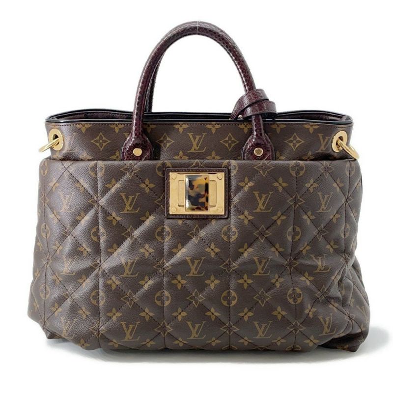 ルイヴィトン ハンドバッグ モノグラム・エトワール/パイソン/オーストリッチ エキゾチックトートGM M40401 LOUIS VUITTON