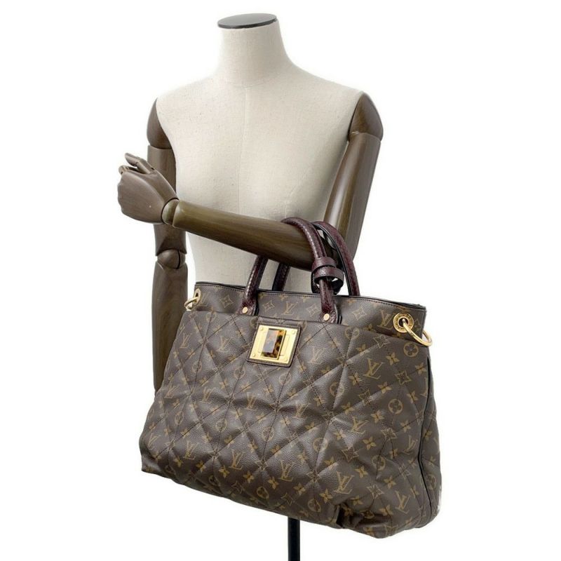 ルイヴィトン ハンドバッグ モノグラム・エトワール/パイソン/オーストリッチ エキゾチックトートGM M40401 LOUIS VUITTON