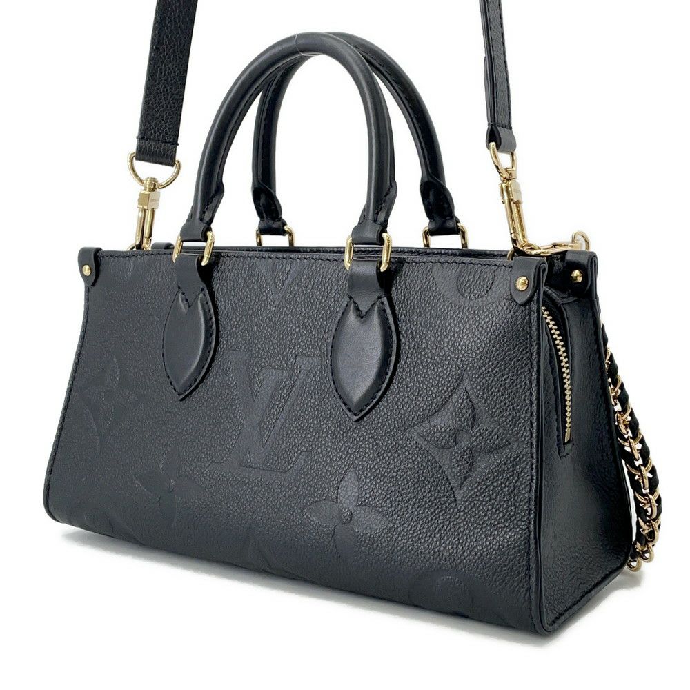 ルイヴィトン ハンドバッグ モノグラム・アンプラント オンザゴー EW M23640 LOUIS VUITTON 3way 黒 ブラック