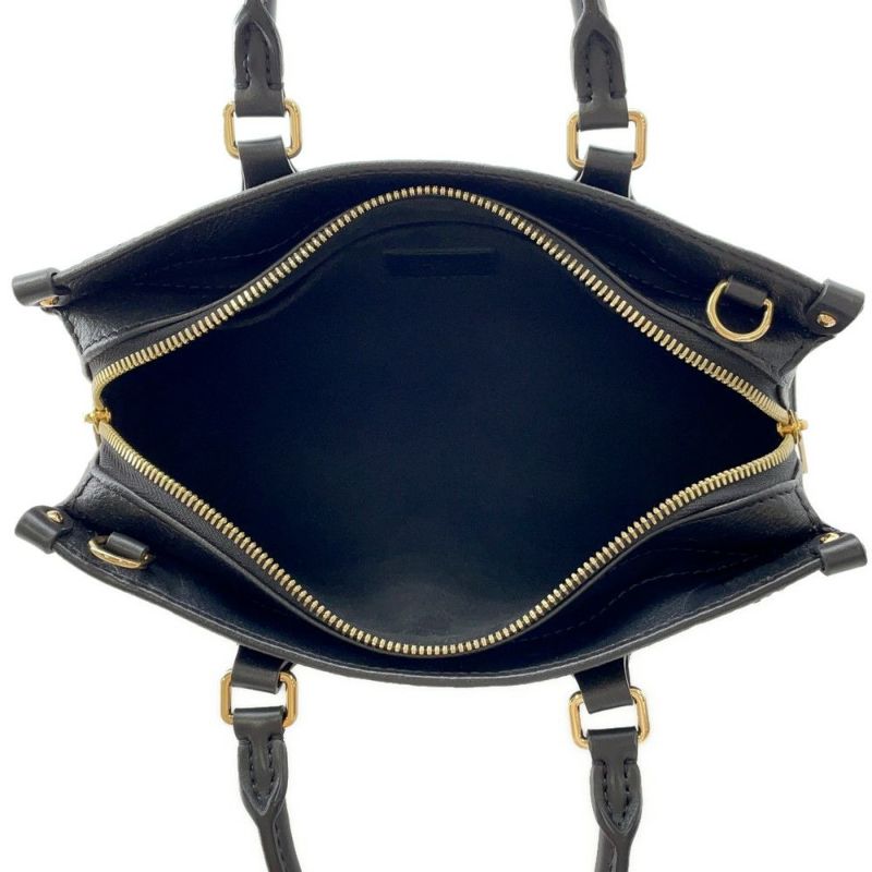 ルイヴィトン ハンドバッグ モノグラム・アンプラント オンザゴー EW M23640 LOUIS VUITTON 3way 黒 ブラック