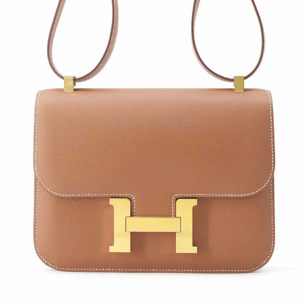 エルメス コンスタンス24 ミロワール ゴールド/ゴールド金具 ヴォーエプソン W刻印HERMES Constance