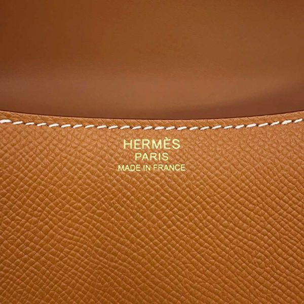 エルメス コンスタンス24 ミロワール ゴールド/ゴールド金具 ヴォーエプソン W刻印HERMES Constance