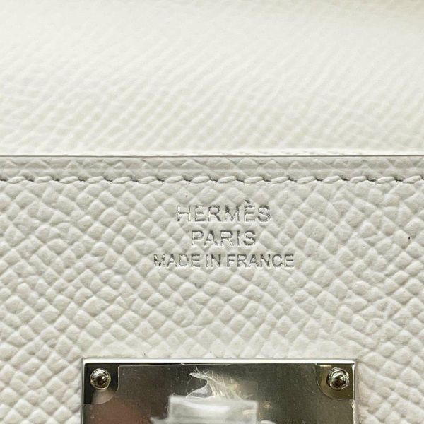 エルメス ケリーウォレット ロング トゥーゴー グリスペール/シルバー金具 ヴォーエプソン B刻印 HERMES 財布