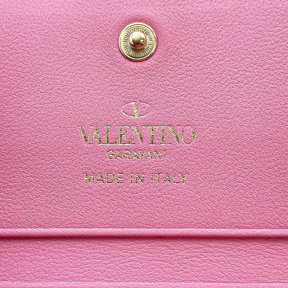 ヴァレンティノ・ガラヴァーニ 二つ折り財布 ロックスタッズ レザー WW2P0P39BOL VALENTINO 財布