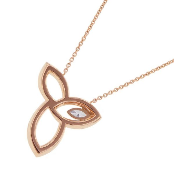 ハリーウィンストン ネックレス リリークラスター・ペンダント ダイヤモンド 46P 計約0.68ct K18PGピンクゴールド PEDRMQRFLC