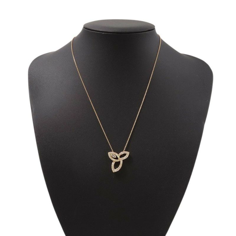 ハリーウィンストン ネックレス リリークラスター・ペンダント ダイヤモンド 46P 計約0.68ct K18PGピンクゴールド PEDRMQRFLC