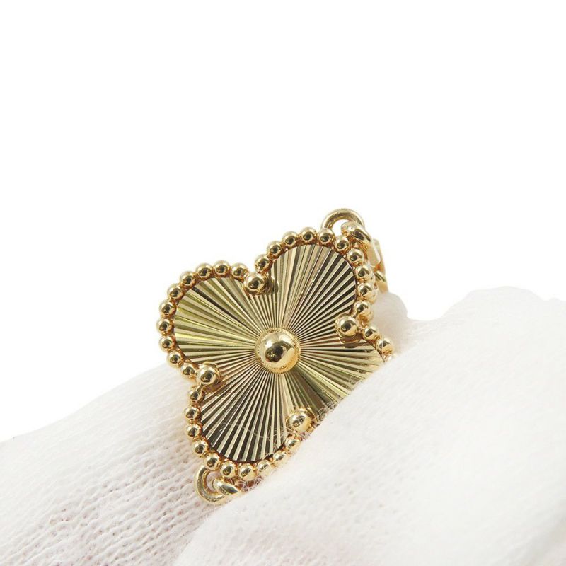 ヴァンクリーフ&アーペル ネックレス ヴィンテージ アルハンブラ 10モチーフ ギヨシェ K18YGイエローゴールド VCARP3JJ00