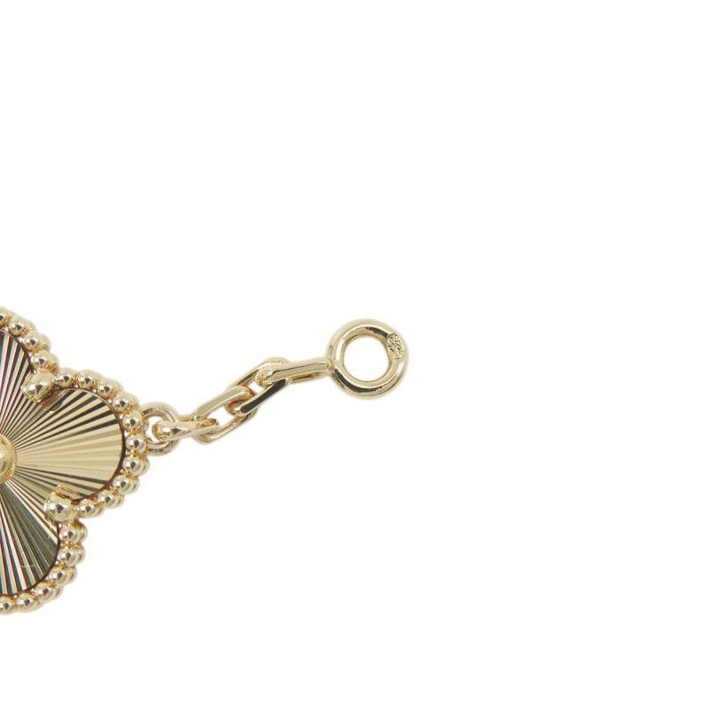 ヴァンクリーフ&アーペル ネックレス ヴィンテージ アルハンブラ 10モチーフ ギヨシェ K18YGイエローゴールド VCARP3JJ00