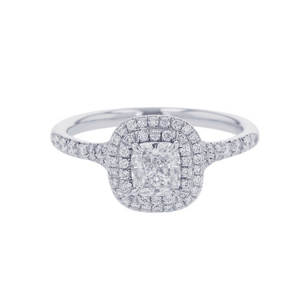 ティファニー リング ソレスト リング ダイヤモンド 0.71ct Pt950プラチナ リングサイズ約14号 Tiffany&Co. 指輪