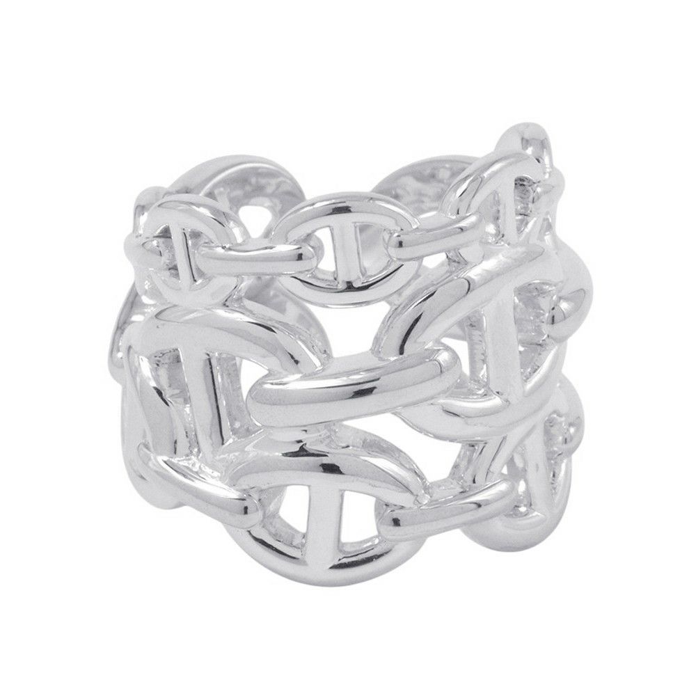 エルメス リング シェーヌダンクル アンシェネGM Enchainee SV925シルバー リングサイズ52 HERMES 指輪