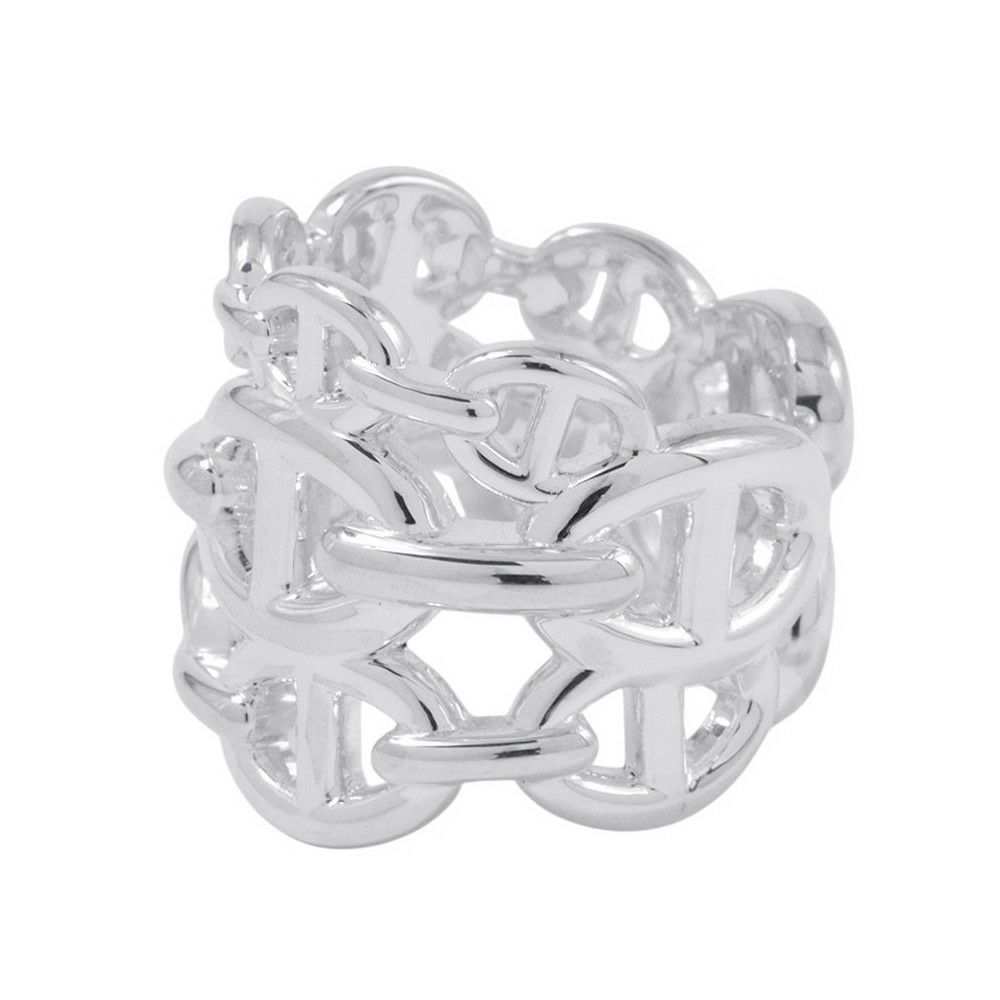 エルメス リング シェーヌダンクル アンシェネGM Enchainee SV925シルバー リングサイズ52 HERMES 指輪