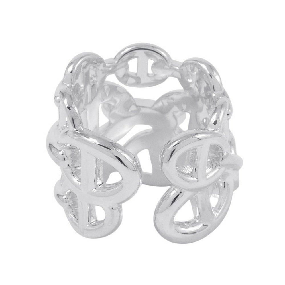 エルメス リング シェーヌダンクル アンシェネGM Enchainee SV925シルバー リングサイズ52 HERMES 指輪