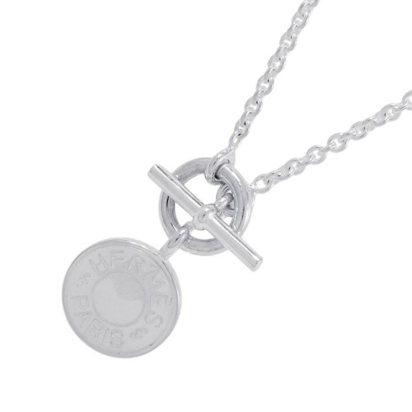 エルメス ネックレス アミュレット H エクスリブリス コンフェッティ セリエ SV925シルバー HERMES ジュエリー