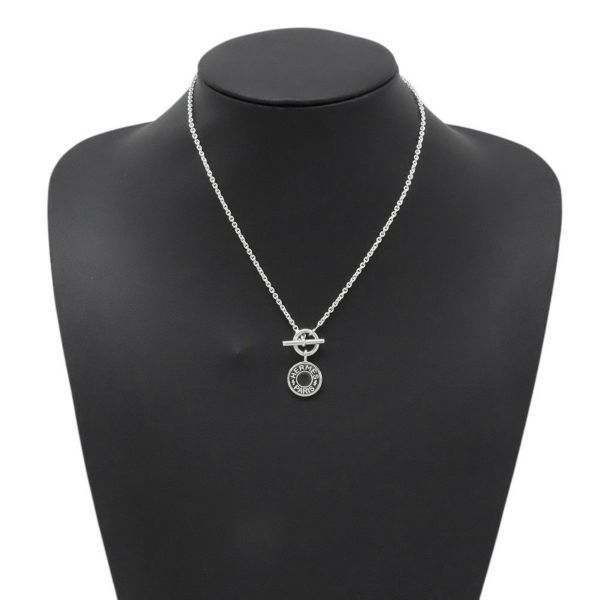 エルメス ネックレス アミュレット H エクスリブリス コンフェッティ セリエ SV925シルバー HERMES ジュエリー