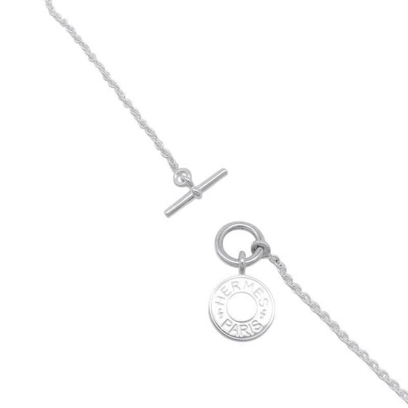 エルメス ネックレス アミュレット H エクスリブリス コンフェッティ セリエ SV925シルバー HERMES ジュエリー