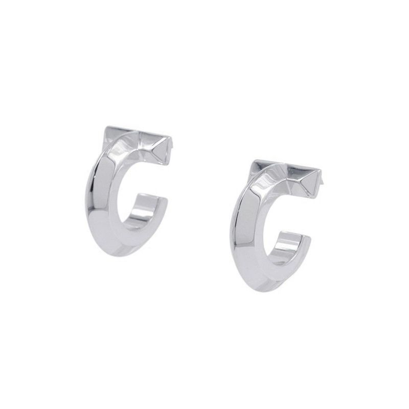 ティファニー ピアス Tワン フープ ピアス K18WGホワイトゴールド 70811235 Tiffany&Co. ジュエリー アクセサリー