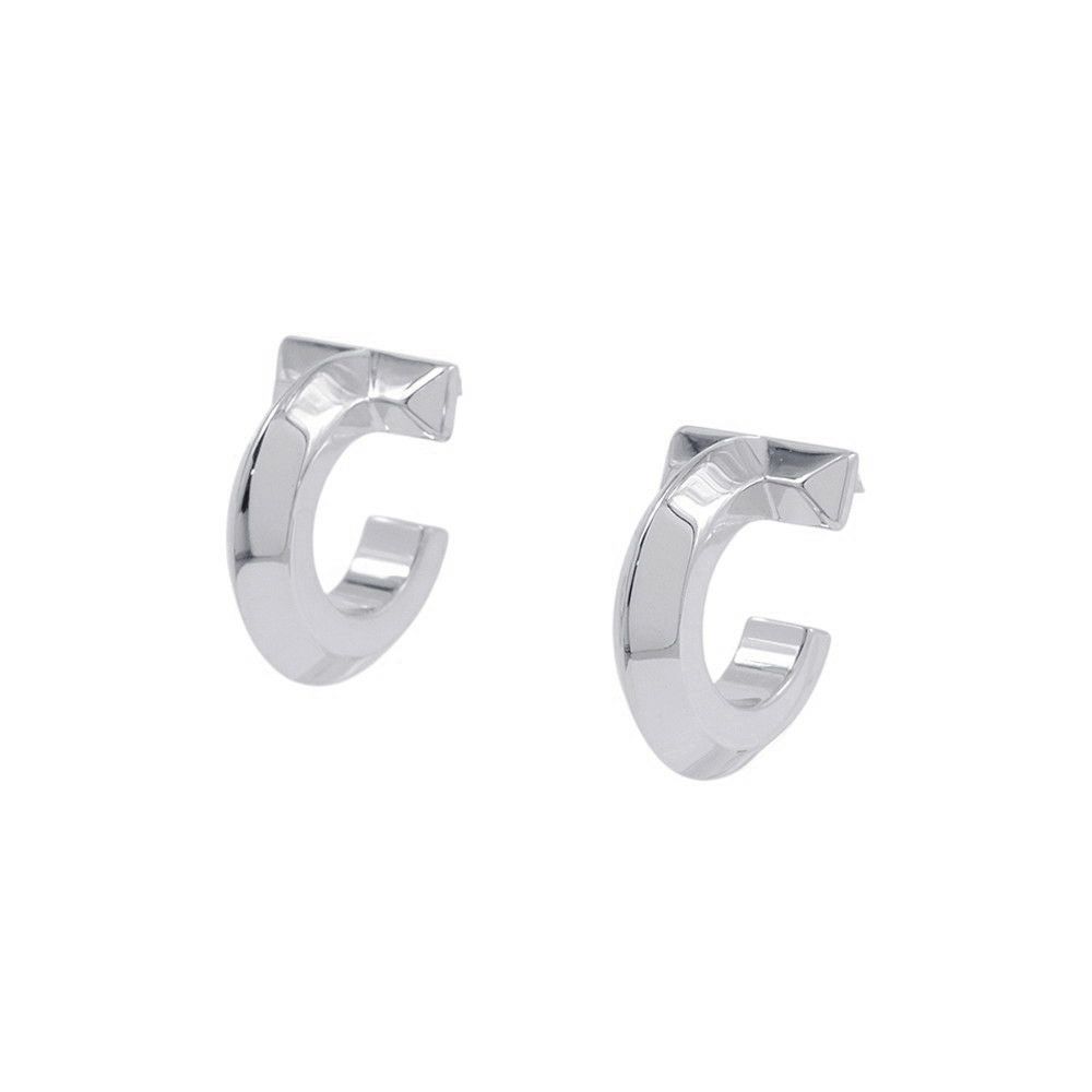 ティファニー ピアス Tワン フープ ピアス K18WGホワイトゴールド 70811235 Tiffany&Co. ジュエリー アクセサリー