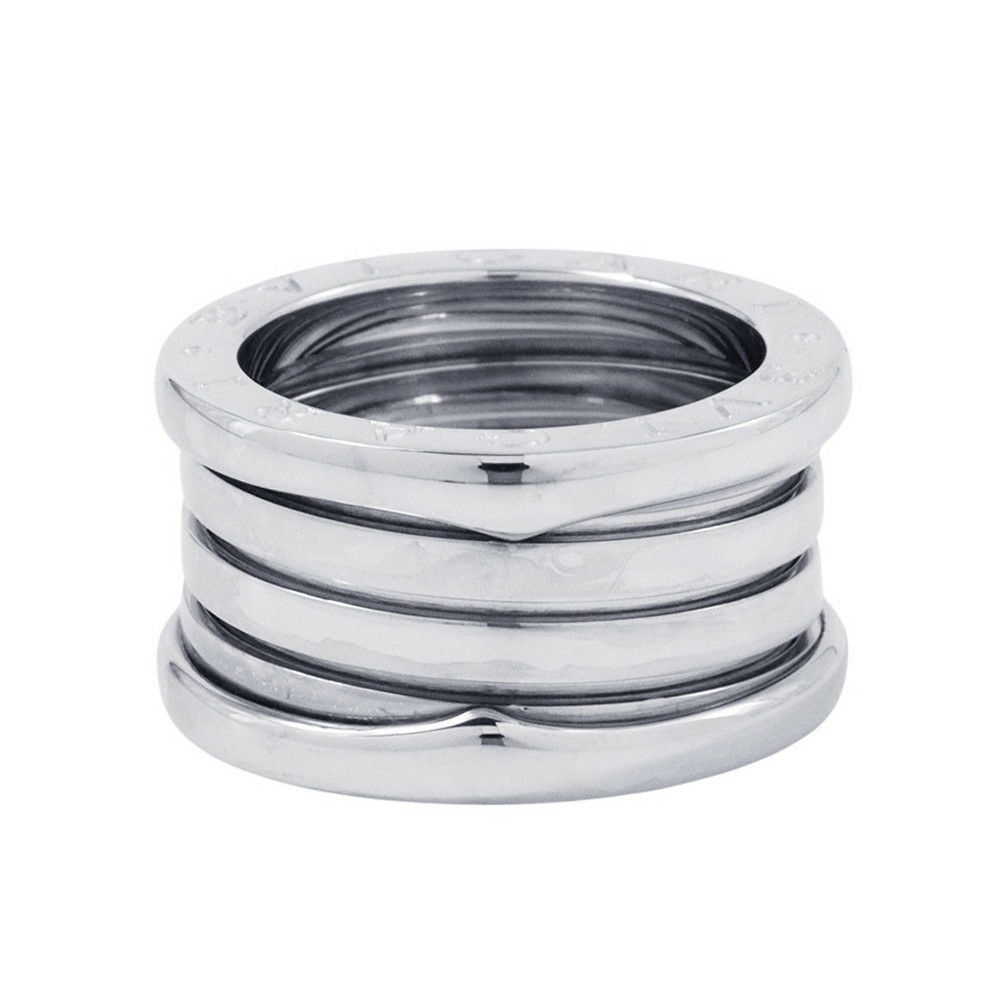 ブルガリ リング ビーゼロワン B-zero1 4バンド K18WGホワイトゴールド リングサイズ52 指輪 ジュエリー