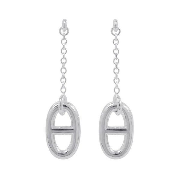 エルメス ピアス シェーヌダンクル ファランドール SV925シルバー HERMES ジュエリー