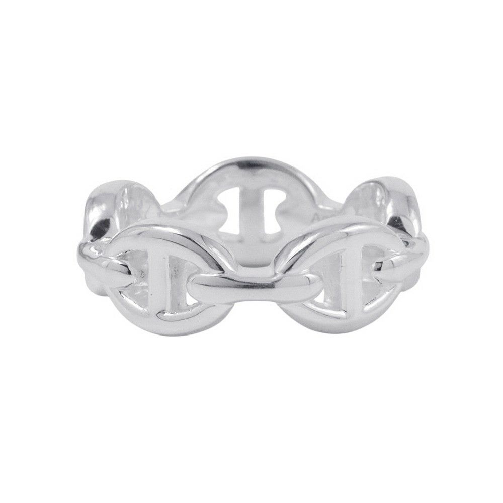 エルメス リング シェーヌダンクル アンシェネPM Enchainee SV925シルバー リングサイズ50 HERMES ジュエリー