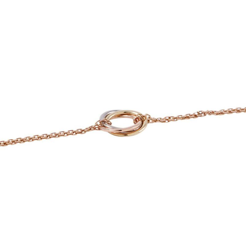 カルティエ ブレスレット トリニティ K18YG/K18WG/K18PG サイズ18 B6036818 ジュエリー