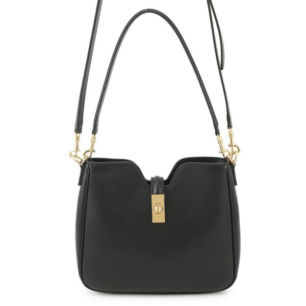 セリーヌ ショルダーバッグ スモール カミーユ 16(セーズ) ソフト バッグ スムースカーフレザー 120693 CELINE 黒 2way